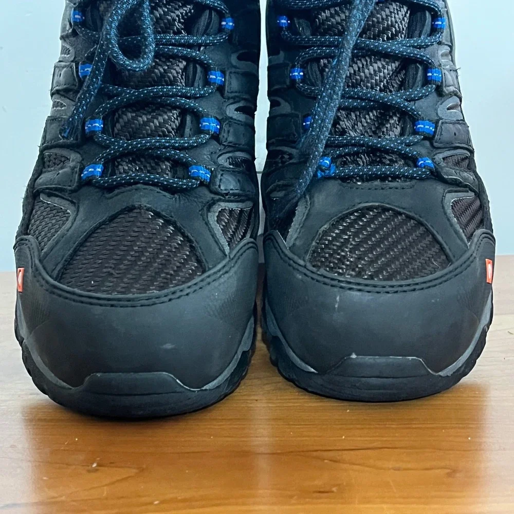 Merrell Work Moab 2 Mid Waterproof Composite Toe Black‎ Boots Mens 7 J15751